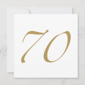 70. Geburtstag Karte (Vorderseite)