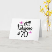 70. Geburtstag Karte (Gelbe Blume)