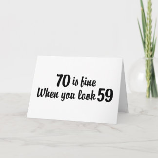 70. Geburtstag Karte