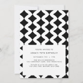 70. Geburtstag laden modernes, einfaches Foto ein Einladung (Rückseite)