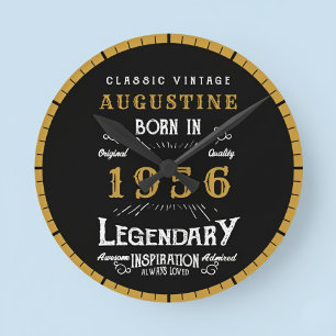 70. Geburtstag Legende Geboren 1956 Runde Wanduhr