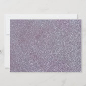 70. Geburtstag Lila Blume Einladung (Rückseite)