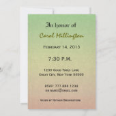 70. Geburtstag Lila Kalkreath Metallic Einladung (Rückseite)