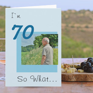 70. Geburtstag Lustiges Foto Karte