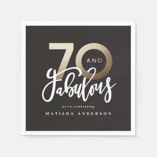 70. Geburtstag macht 70 aussehen gut modern Serviette