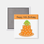 70. Geburtstag Magnet (Vorderseite/Rückseite)