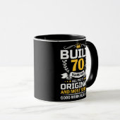 70. Geburtstag Mann Frau erbaut vor 70 Jahren Tasse (VorderseiteRechts)