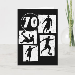 70. Geburtstag Mann Frau Fußballspieler Fußball 70 Karte