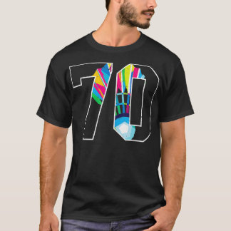 70. Geburtstag Männer Badminton Spieler Badminton T-Shirt