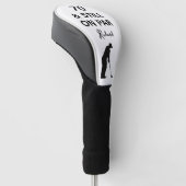 70. Geburtstag Männer Golfer Funny Custom Golf Headcover (angewinkelt)