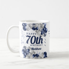70. Geburtstag Marineballons Kaffeetasse
