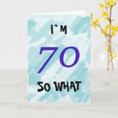 70. Geburtstag Motivierend Karte (Gelbe Blume)