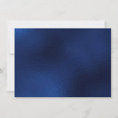 70. Geburtstag Navy Blue Balloon Cake Save The Date (Rückseite)