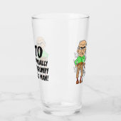 70. Geburtstag Offiziell glühendes Altenglas Glas (Links)