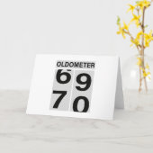 70. Geburtstag Oldometer Karte (Gelbe Blume)