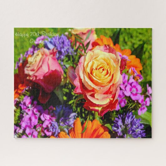 70. Geburtstag Oma. Puzzle (Horizontal)