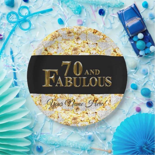 70. Geburtstag Pappteller (Party)