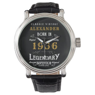 70. Geburtstag Personalisiert Geboren 1956 Vintage Armbanduhr