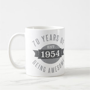 70. Geburtstag Phantastisch 1954 Kaffeetasse