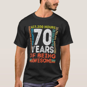 70. Geburtstag Phantastisch 70 Jahre alter Vintage T-Shirt