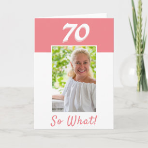 70. Geburtstag Positives Foto Geburtstag Karte