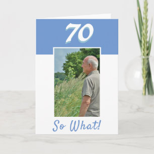 70. Geburtstag Positives Foto Geburtstag Karte