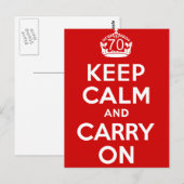 70. Geburtstag Postkarte (Vorne/Hinten)
