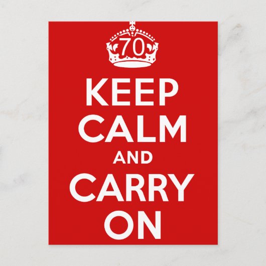 70. Geburtstag Postkarte (Vorderseite)