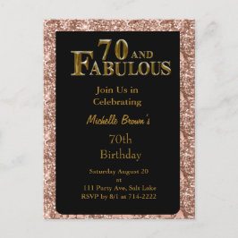 70. Geburtstag Postkarte