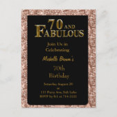 70. Geburtstag Postkarte (Vorderseite)