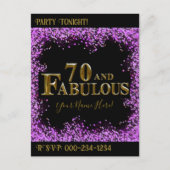 70. Geburtstag Postkarte (Vorderseite)