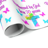 70. GEBURTSTAG PRAYER GESCHENKPAPIER (Rolleneckpunkt)
