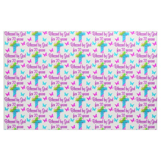 70. GEBURTSTAG PRAYER STOFF (Fat Quarter (45,7 x 55,9 cm))