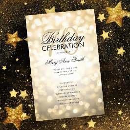 70. Geburtstag Programm Lights Gold mit Menü