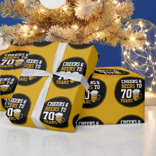 70. Geburtstag Prost & Bier für 70 Jahre Lustig Geschenkpapier