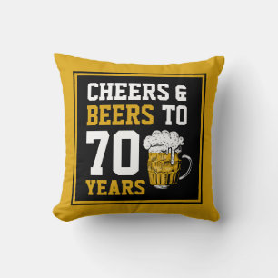 70. Geburtstag Prost & Bier für 70 Jahre Lustig Kissen