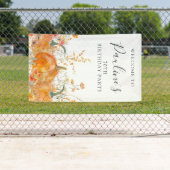 70. Geburtstag Pumpkin Wildblume Vertikale Außenwe Banner (Insitu)