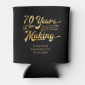 70. Geburtstag Retro Jahre im Herstellernamen Dosenkühler (Vorderseite)