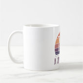 70. Geburtstag Retro Sunset Kaffeetasse (Links)