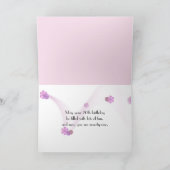 70. Geburtstag Rosa Orchideen Karte (Innenseite)