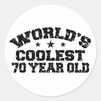 70. Geburtstag Runder Aufkleber