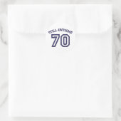 70. Geburtstag Runder Aufkleber (Tasche)