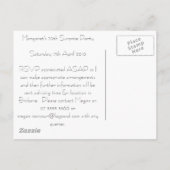 70. Geburtstag Save the Date Ankündigungspostkarte (Rückseite)