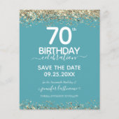 70. Geburtstag Save the Date Einladung (Vorderseite)