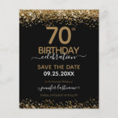 70. Geburtstag Save the Date Einladung (Vorderseite)