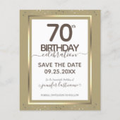 70. Geburtstag Save the Date Einladung (Vorderseite)