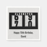 70. Geburtstag Schwarzer Kilometerzähler