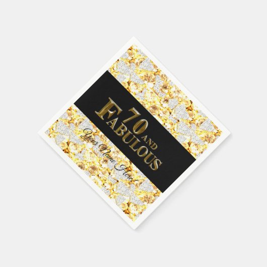 70. Geburtstag Serviette (Ecke)