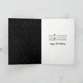 70. Geburtstag Sparkler auf schwarz Karte (Innenseite)