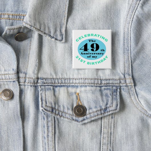 70. Geburtstag Spaß Button (Beispiel)